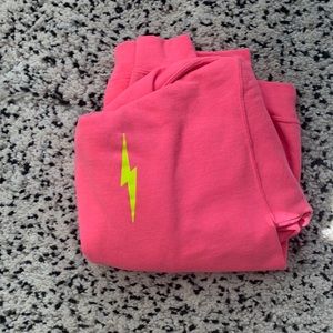 pink lightning bolt hoodie